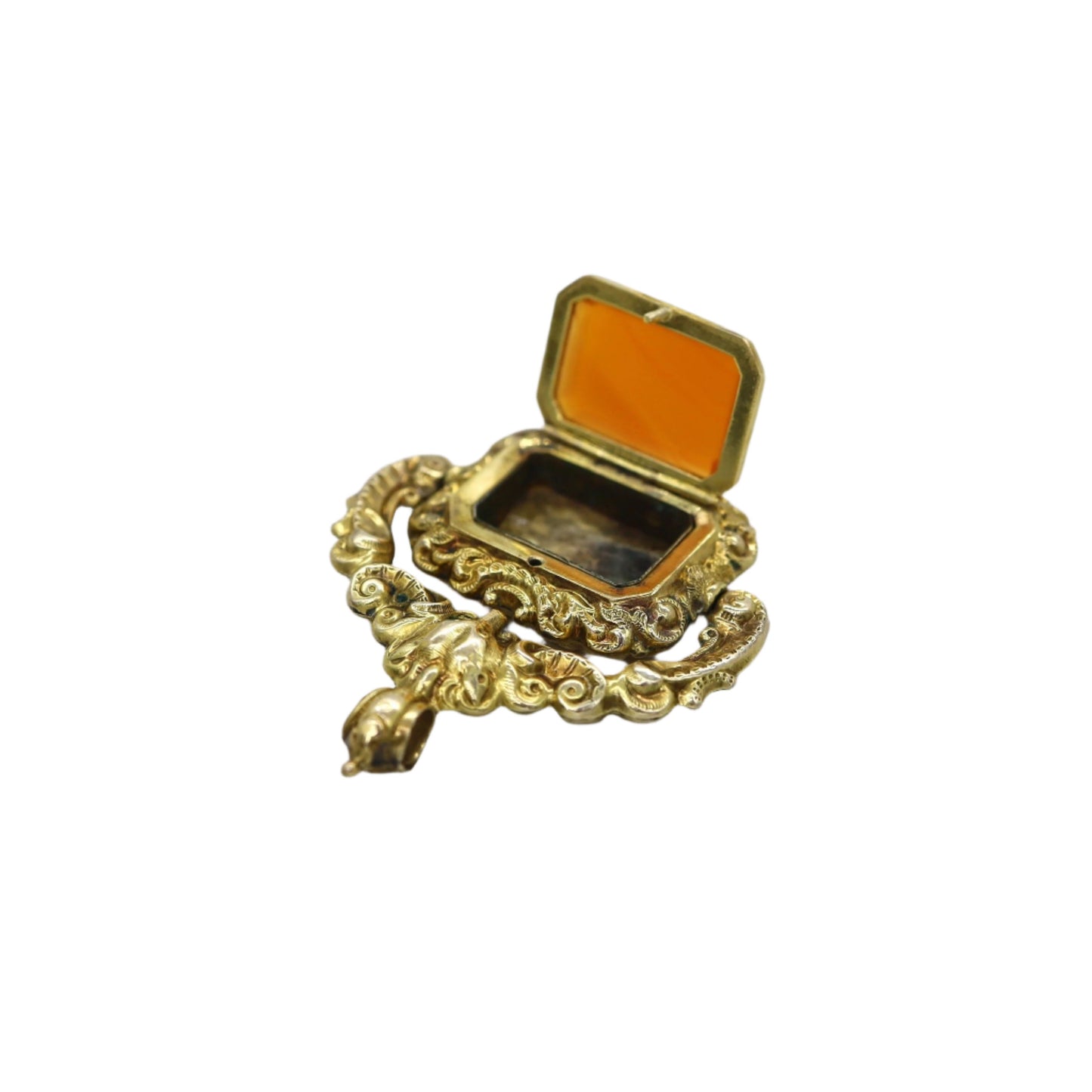 Amazing Victorian Carnelian Hunting Fob in 15k Yellow Gold