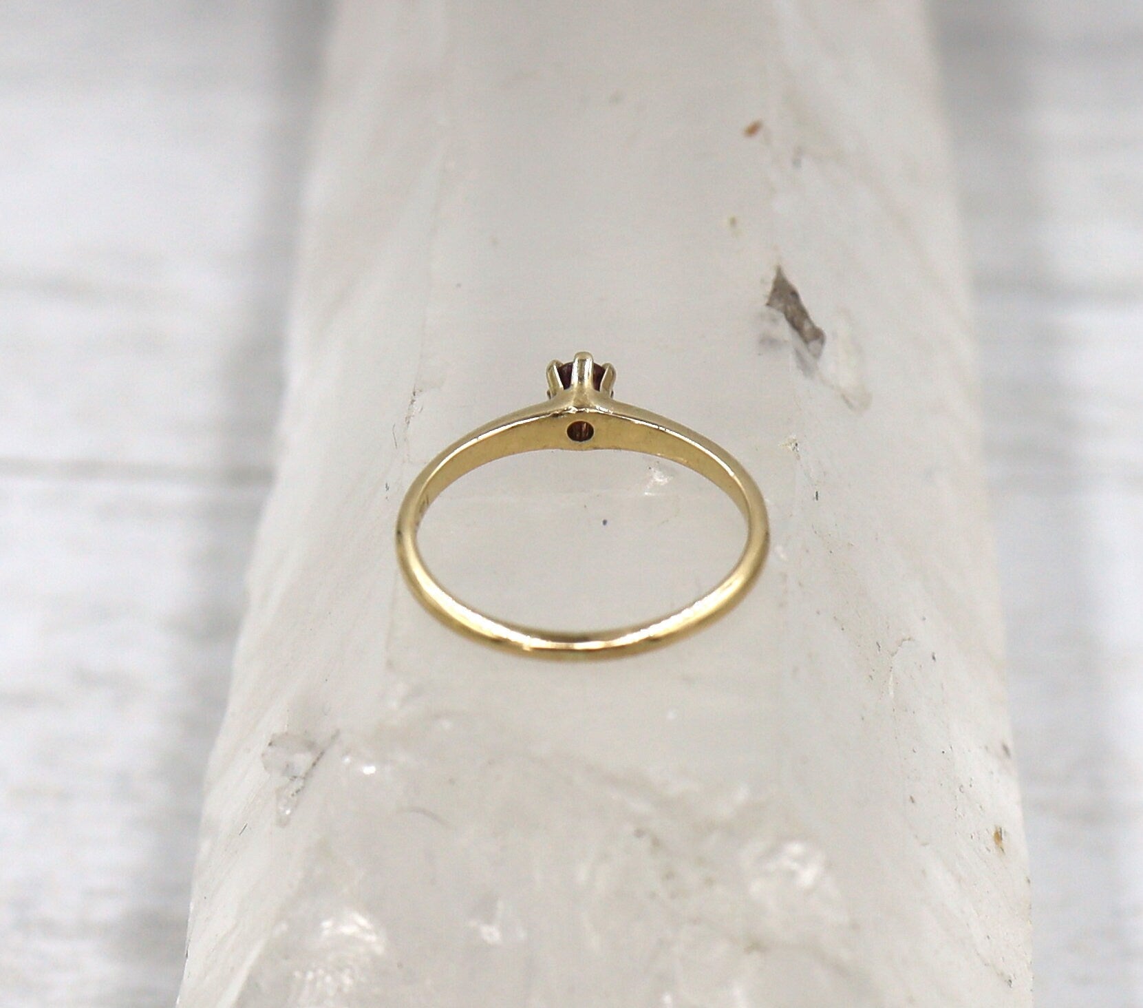 J.R. Wood & Sons 14k Gold Victorian Ruby Ring - Petra Star