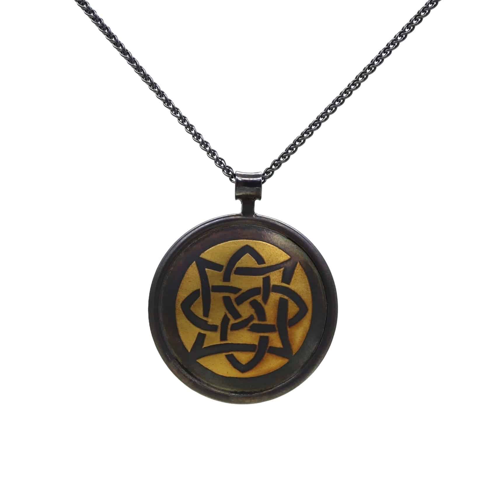 Keum-Boo Celtic Knot Pendant - Petra Star
