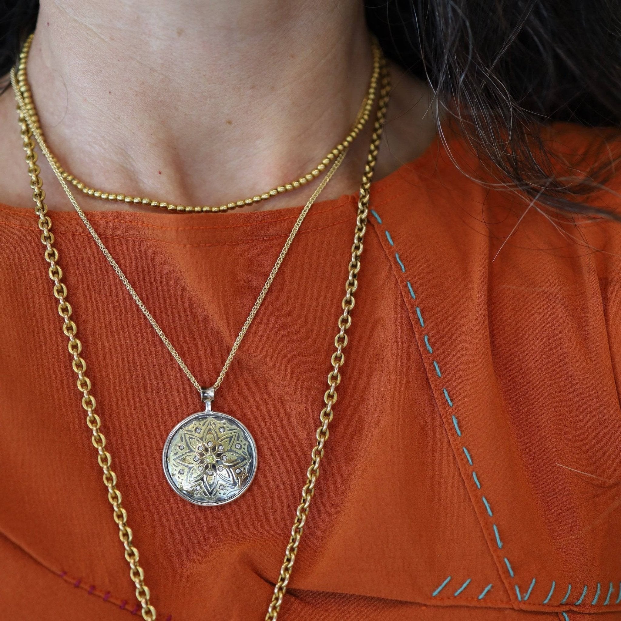 Keum-Boo Celtic Knot Pendant - Petra Star