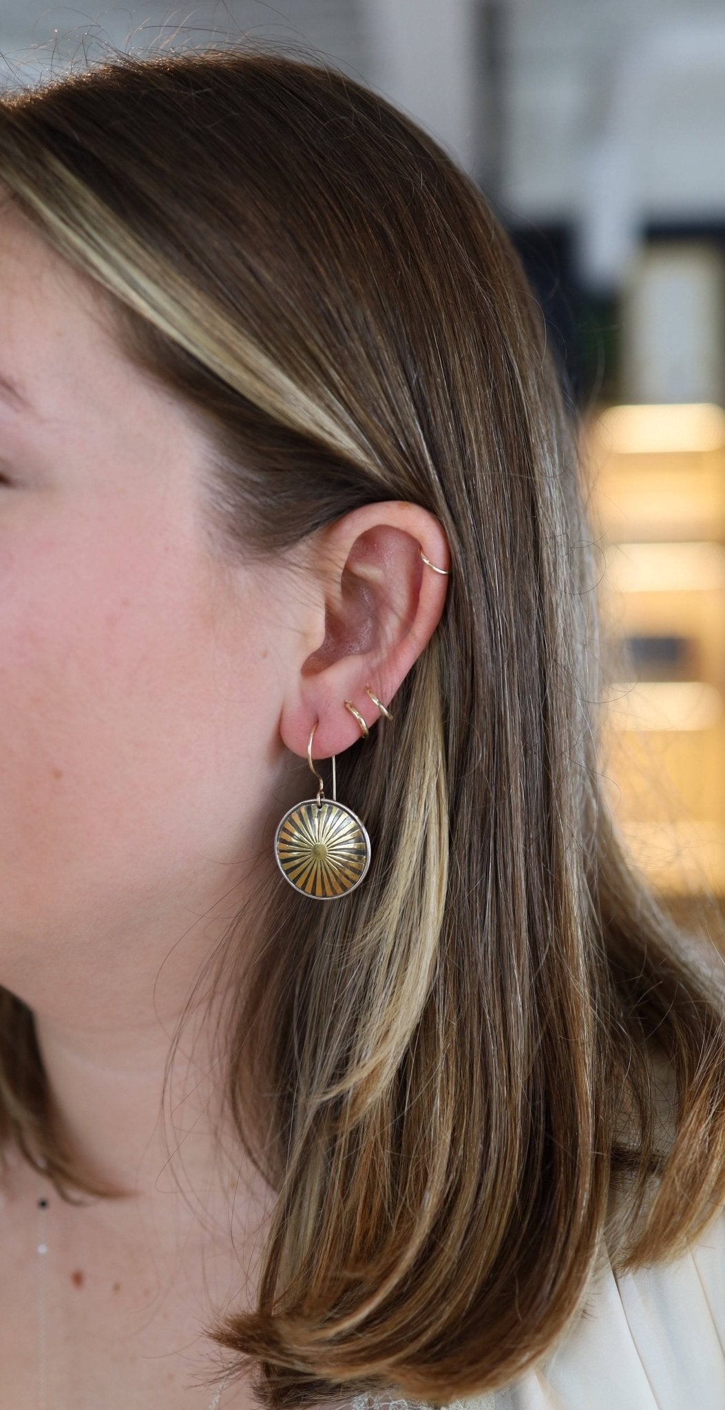 Keum-Boo Japanese Sun Earrings - Petra Star
