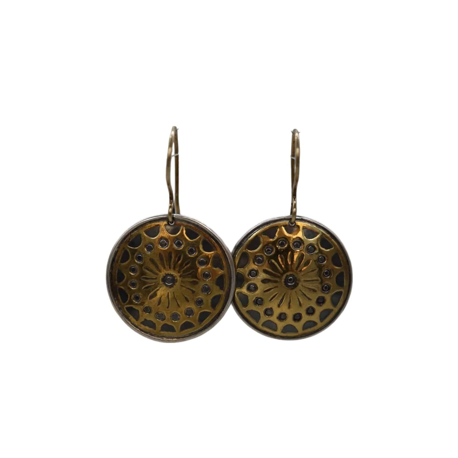 Keum-Boo Mandala 5 Earrings - Petra Star