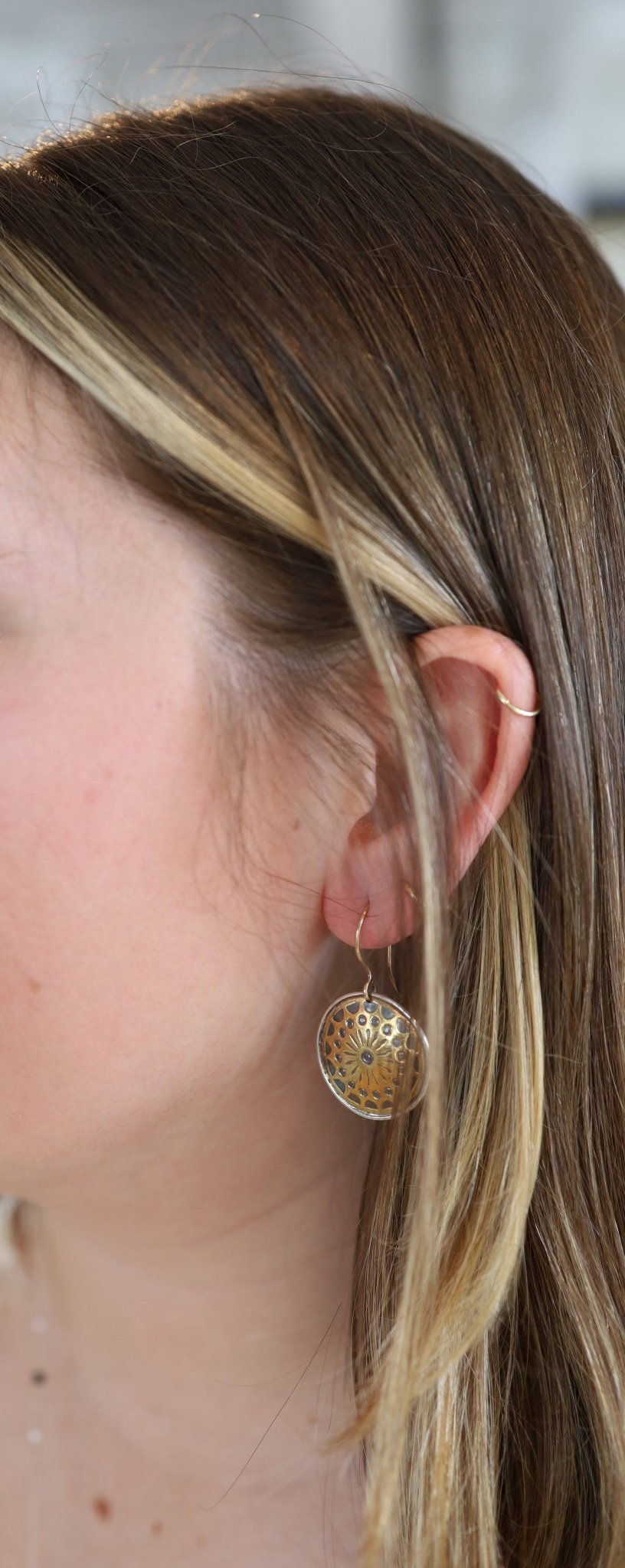 Keum-Boo Mandala 5 Earrings - Petra Star