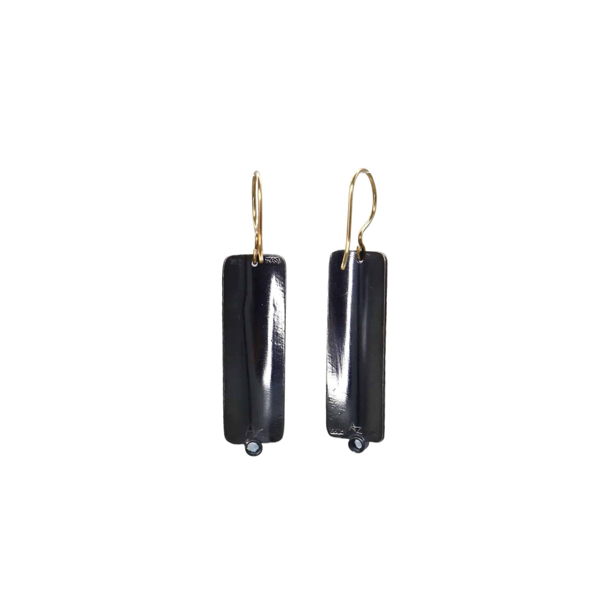Keum-Boo Rectangular Vine Earrings - Petra Star