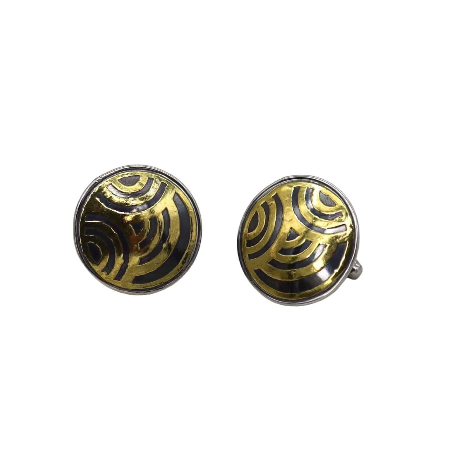 Keum-Boo Tri-Circle Cufflinks - Petra Star