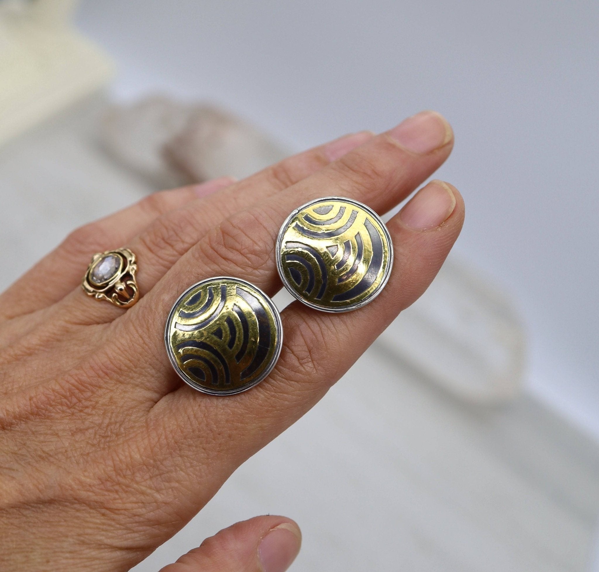Keum-Boo Tri-Circle Cufflinks - Petra Star