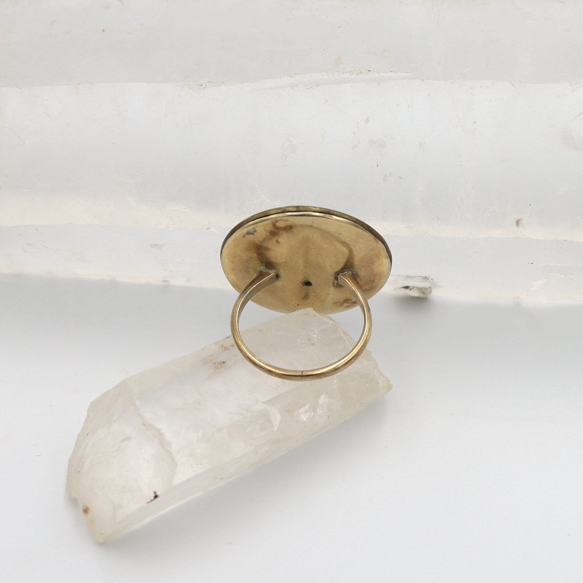 Mandala Ring in 14k Yellow Gold Ring Vintage - Petra Star