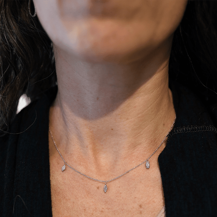 Marquise Diamond Necklace - Petra Star