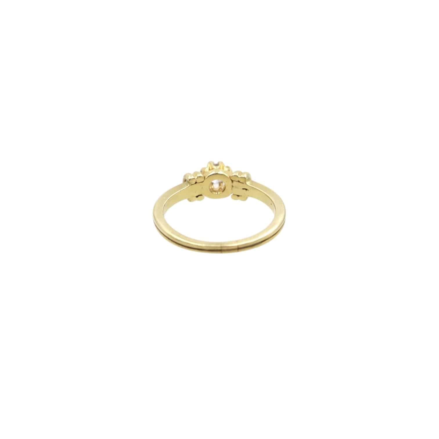 Mid-Century Diamond Engagement Ring - Petra Star