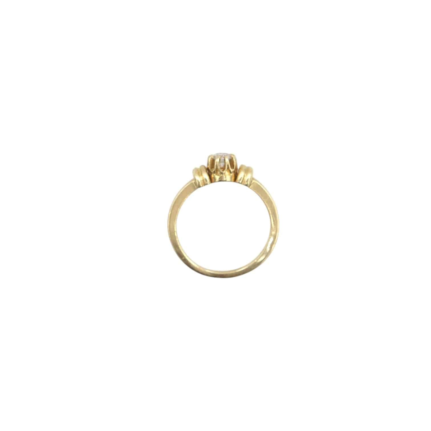 Mid-Century Diamond Engagement Ring - Petra Star