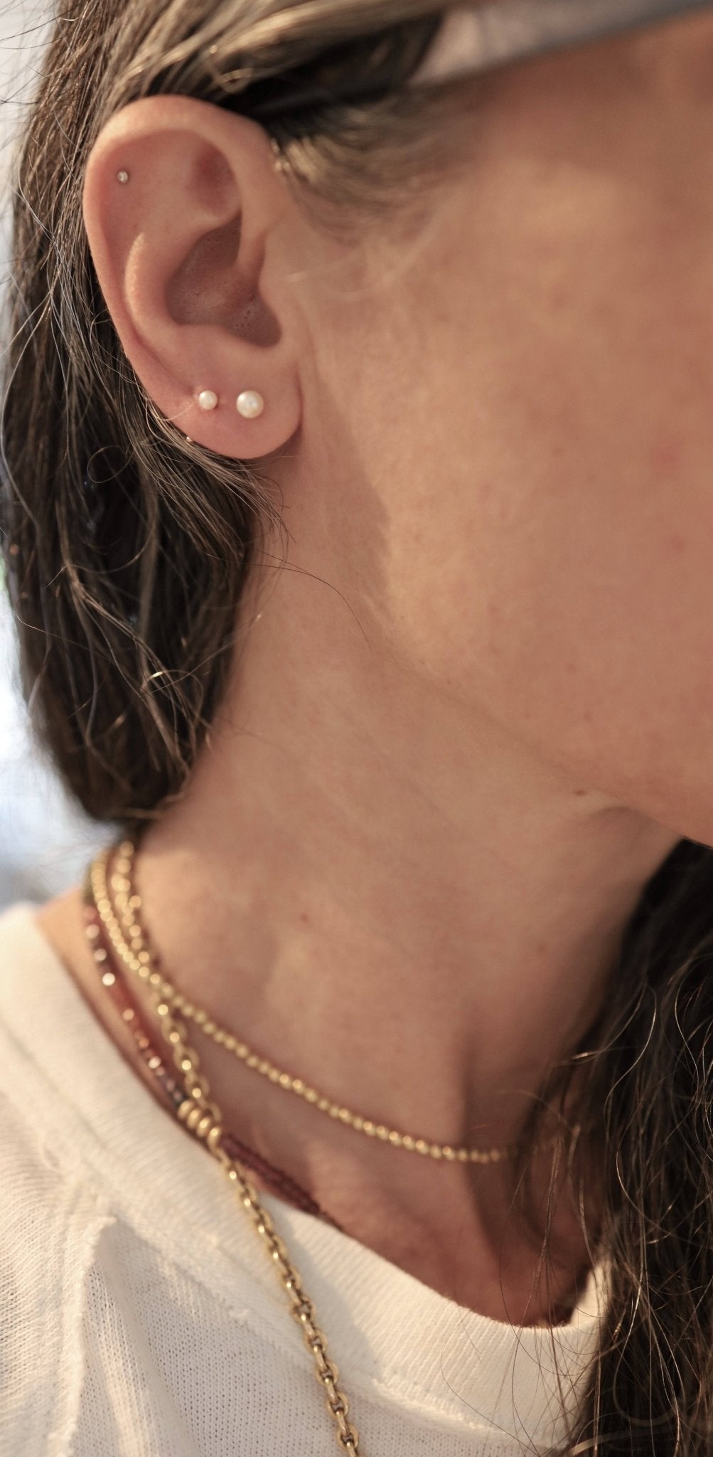Pearl Nose Ring - Petra Star