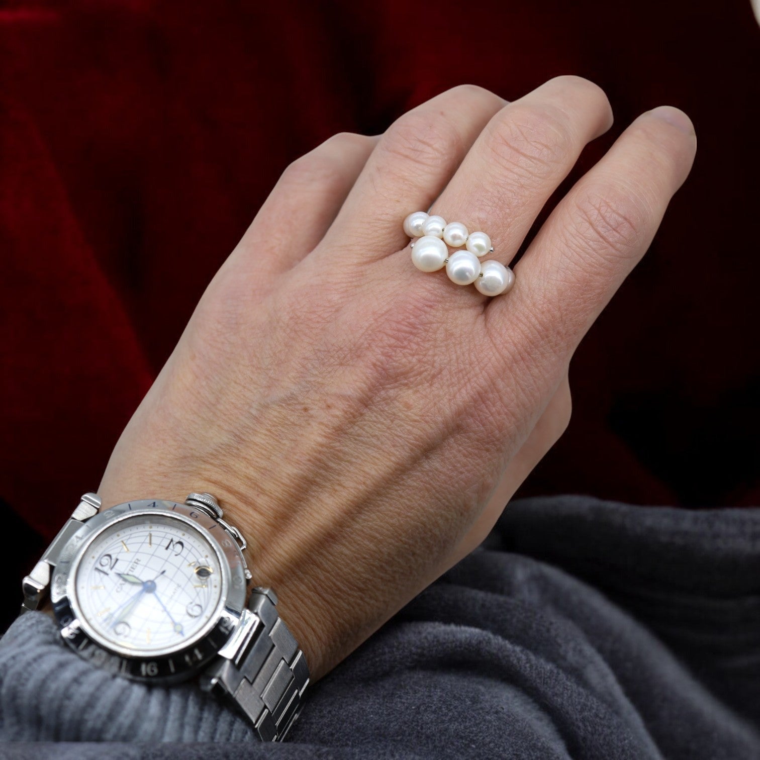 Pearl Wrap Ring - Petra Star
