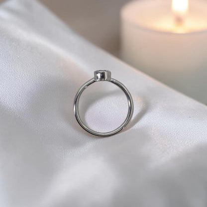 Old European Cut Diamond Bezel Ring | 0.44ct H/I VS Platinum | Circa 1900 Rescued Diamond