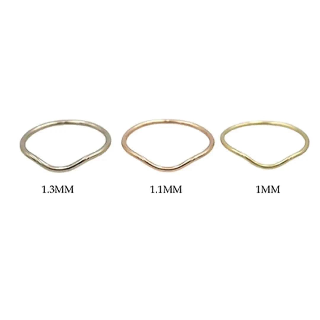 Petra Star Snuggle Band Curved Band To Fit Your Ring - Petra Star