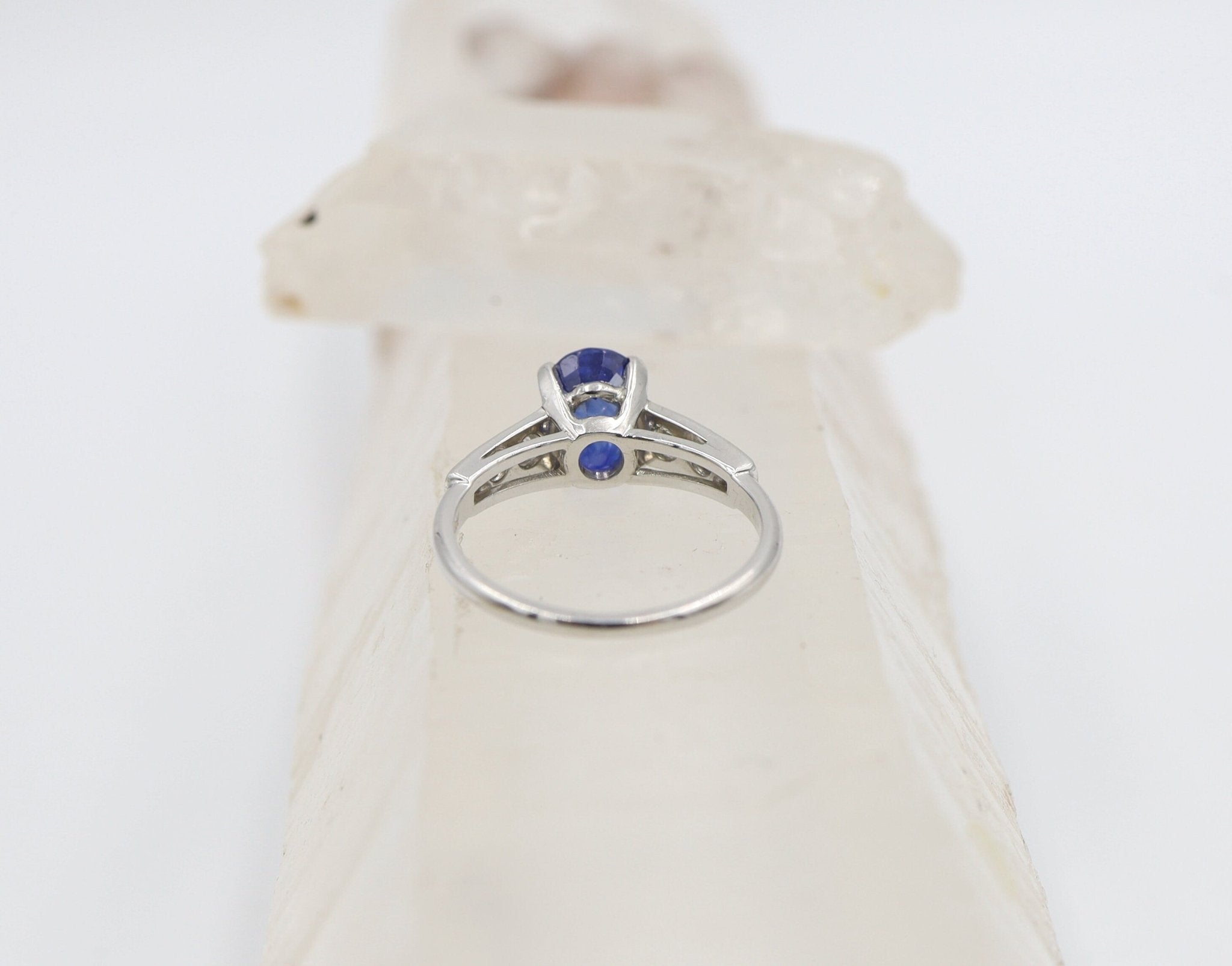 Platinum Sapphire and Diamond Ring - Petra Star
