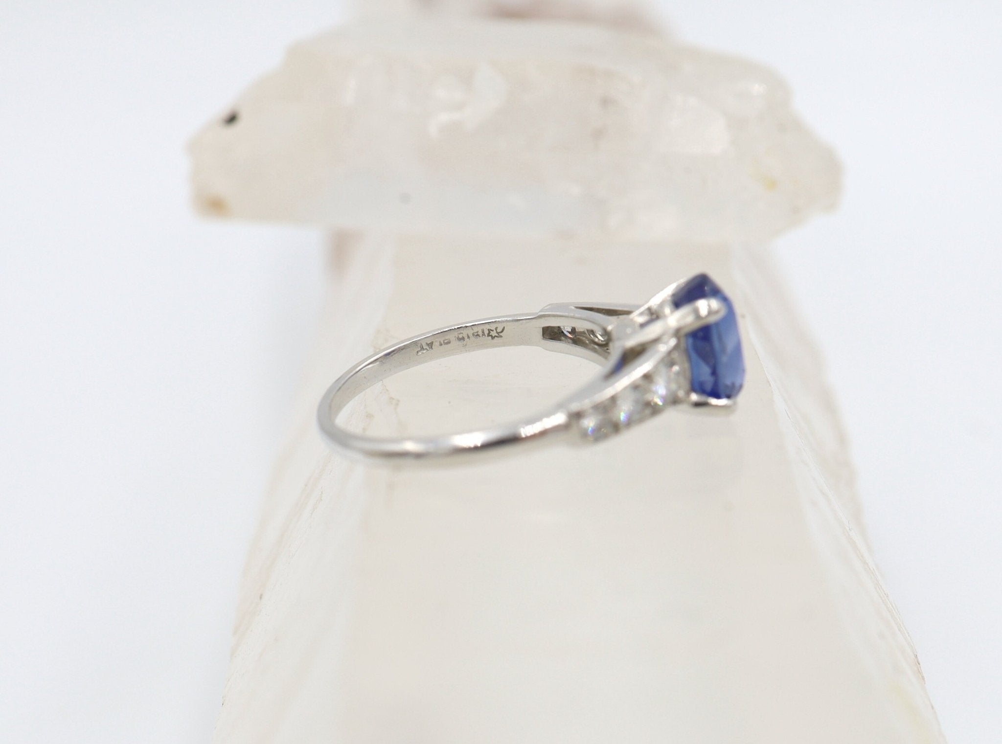 Platinum Sapphire and Diamond Ring - Petra Star