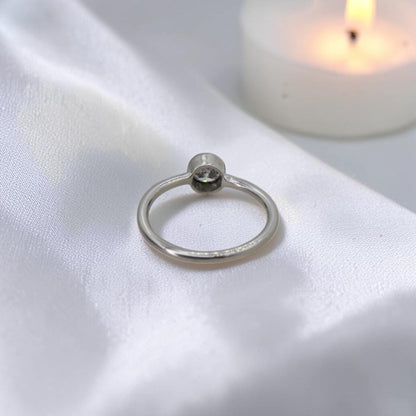 Old European Cut Diamond Bezel Ring | 0.44ct H/I VS Platinum | Circa 1900 Rescued Diamond