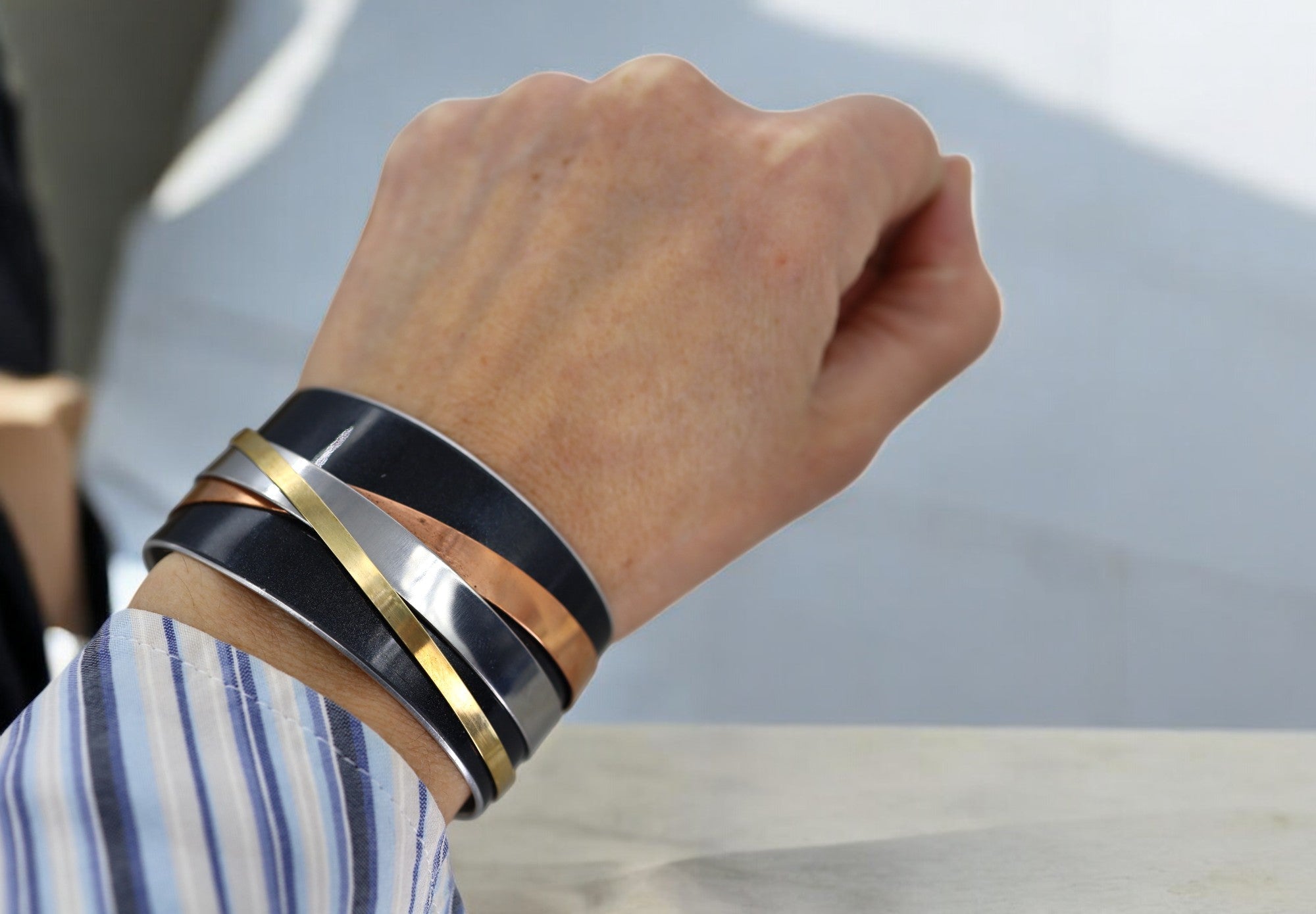 Porsche 911 Mixed Metal Cuff - Petra Star