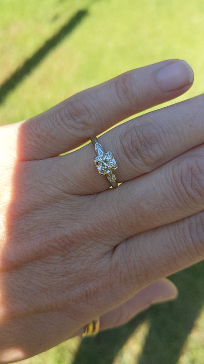 Art Deco Cherry Blossom Ring