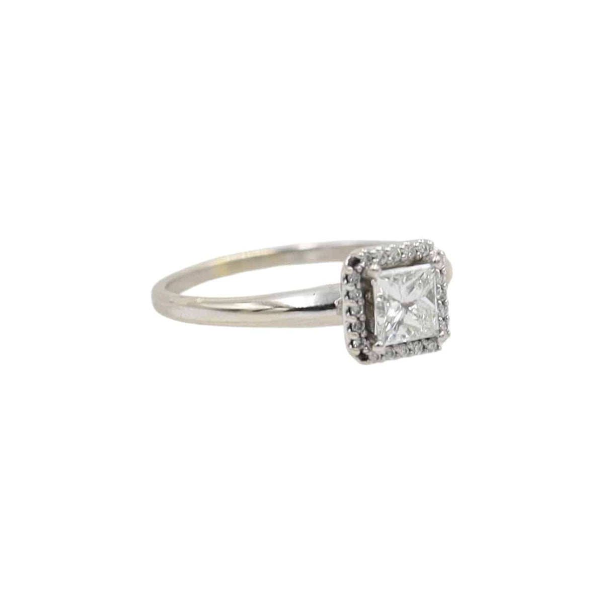 Princess-Cut Diamond Halo Ring - Petra Star