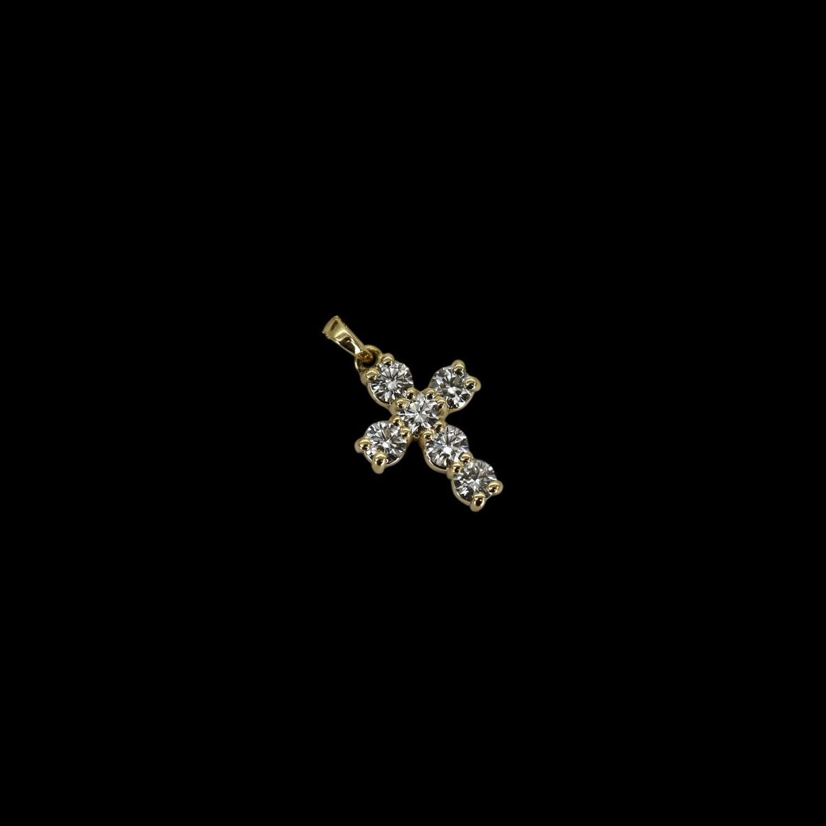 Reclaimed Diamond Cross Pendant | 14k Gold | 0.74 CTW Round Brilliant | Petra Star - Petra Star