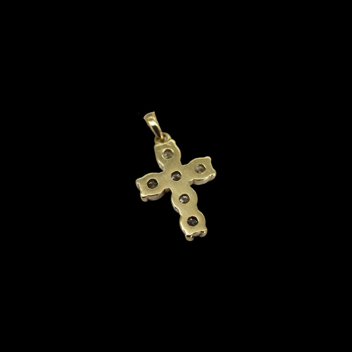 Reclaimed Diamond Cross Pendant | 14k Gold | 0.74 CTW Round Brilliant | Petra Star - Petra Star