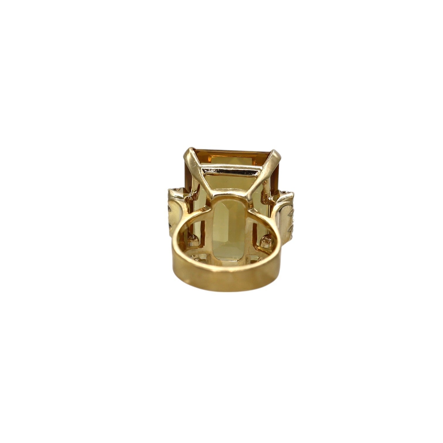 Retro Diamond & Citrine Statement Ring - Petra Star