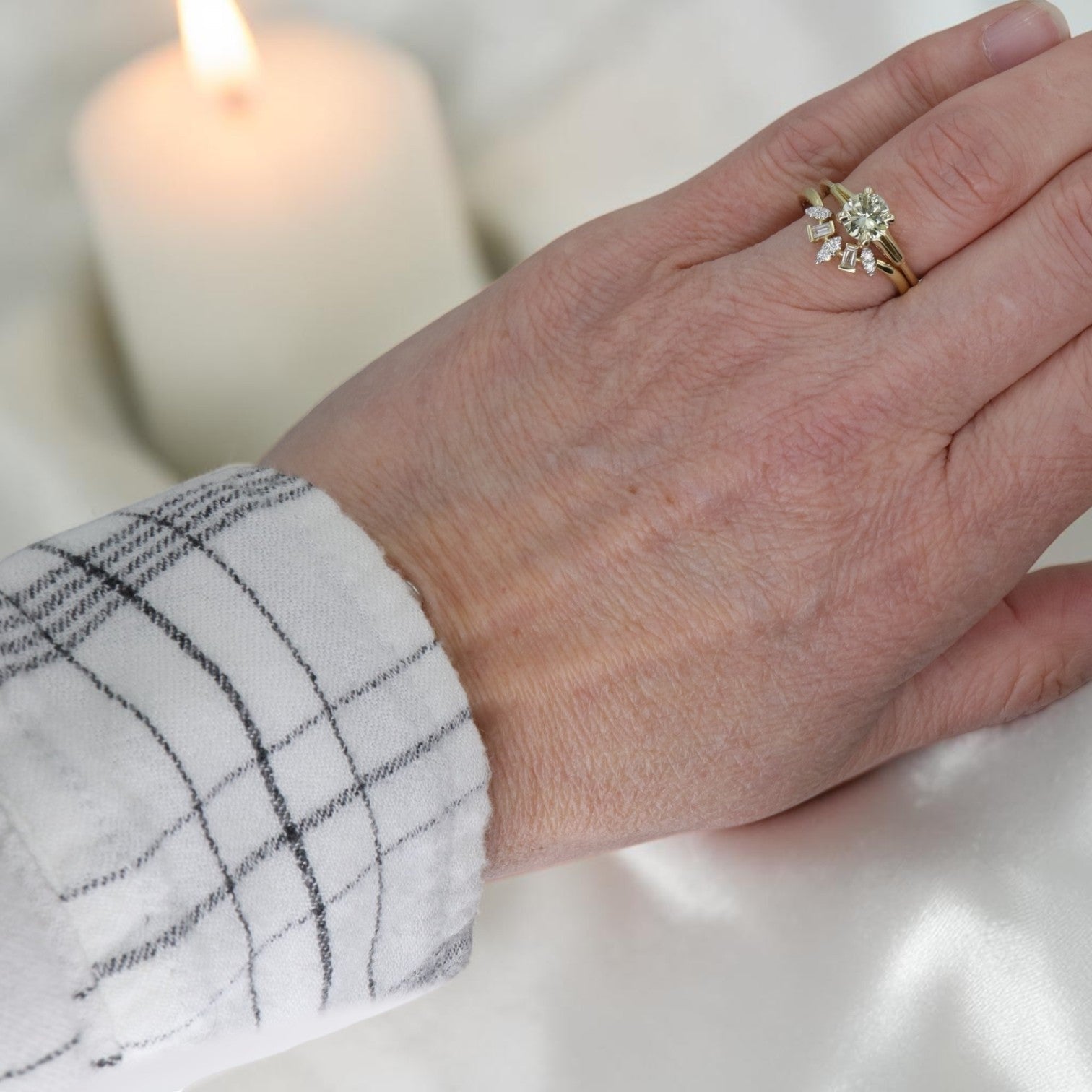 Retro Fancy Light Yellow Diamond Solitaire - Petra Star