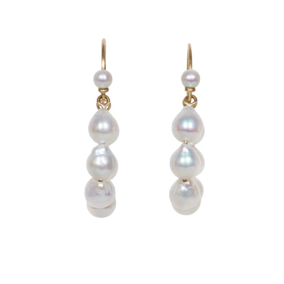 Sarah Pearl Hoops - Petra Star