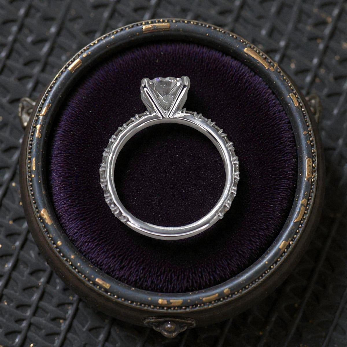 Shared Prong Engagement Ring Remount - Petra Star