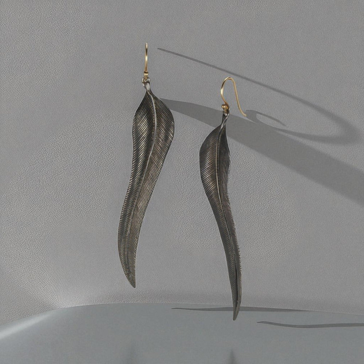 Silver + 14K Bird Of Paradise Earrings - Petra Star