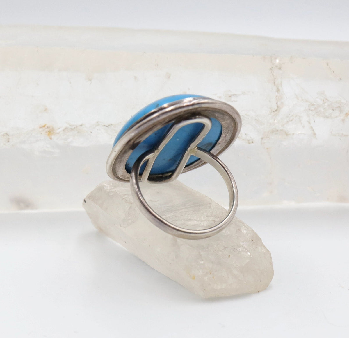 Silver Modernist Turquoise Ring - Petra StarRing