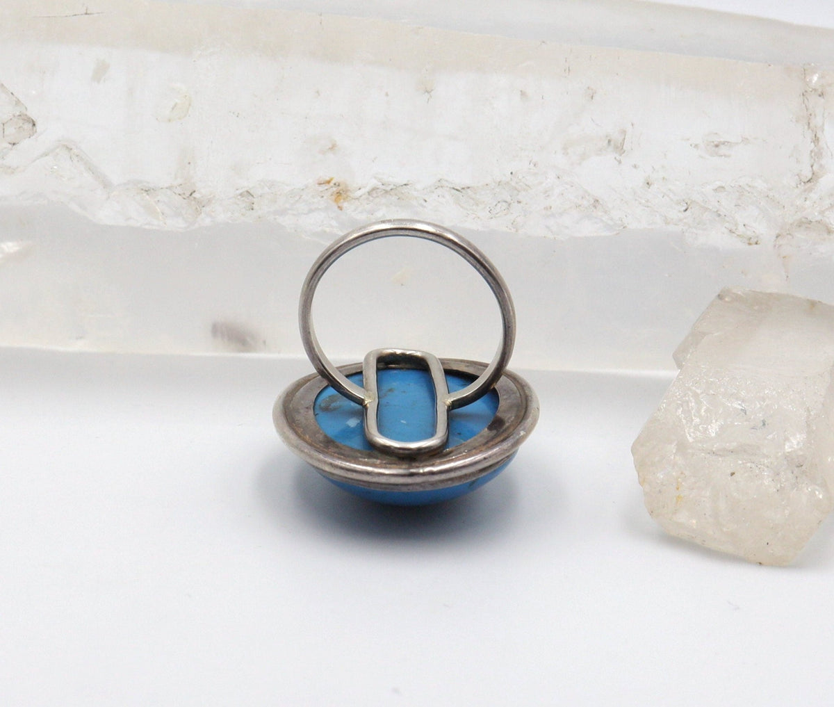 Silver Modernist Turquoise Ring - Petra StarRing