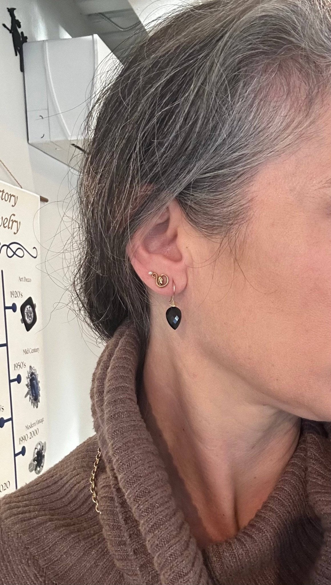 Simple Bug Earrings in 14k Gold - Petra Star