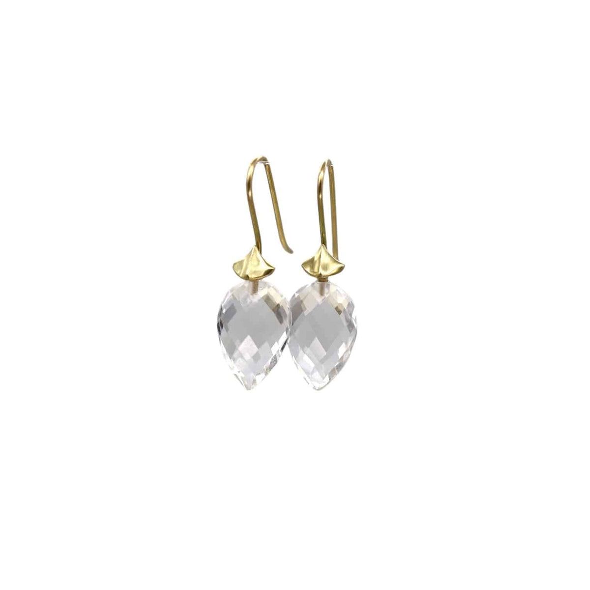 Simple Bug Earrings in 14k Gold - Petra Star