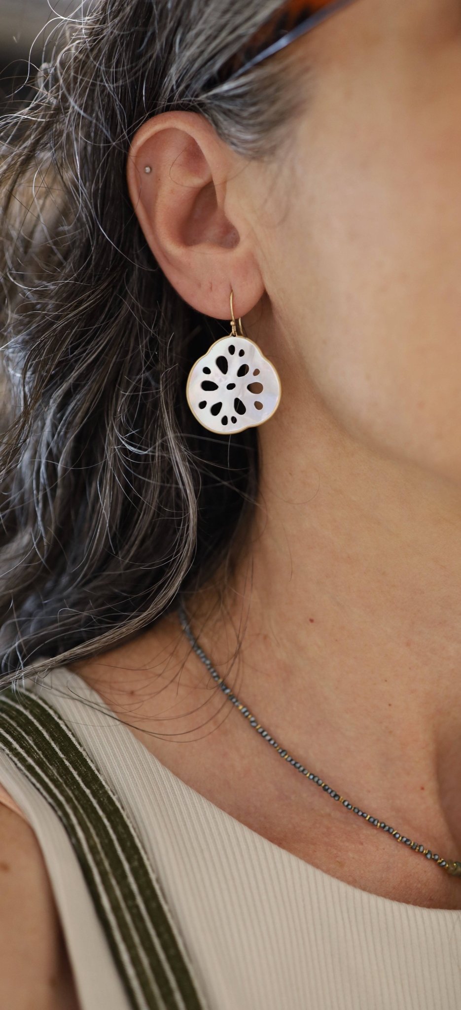 Small Sand Dollar Earrings - Petra Star