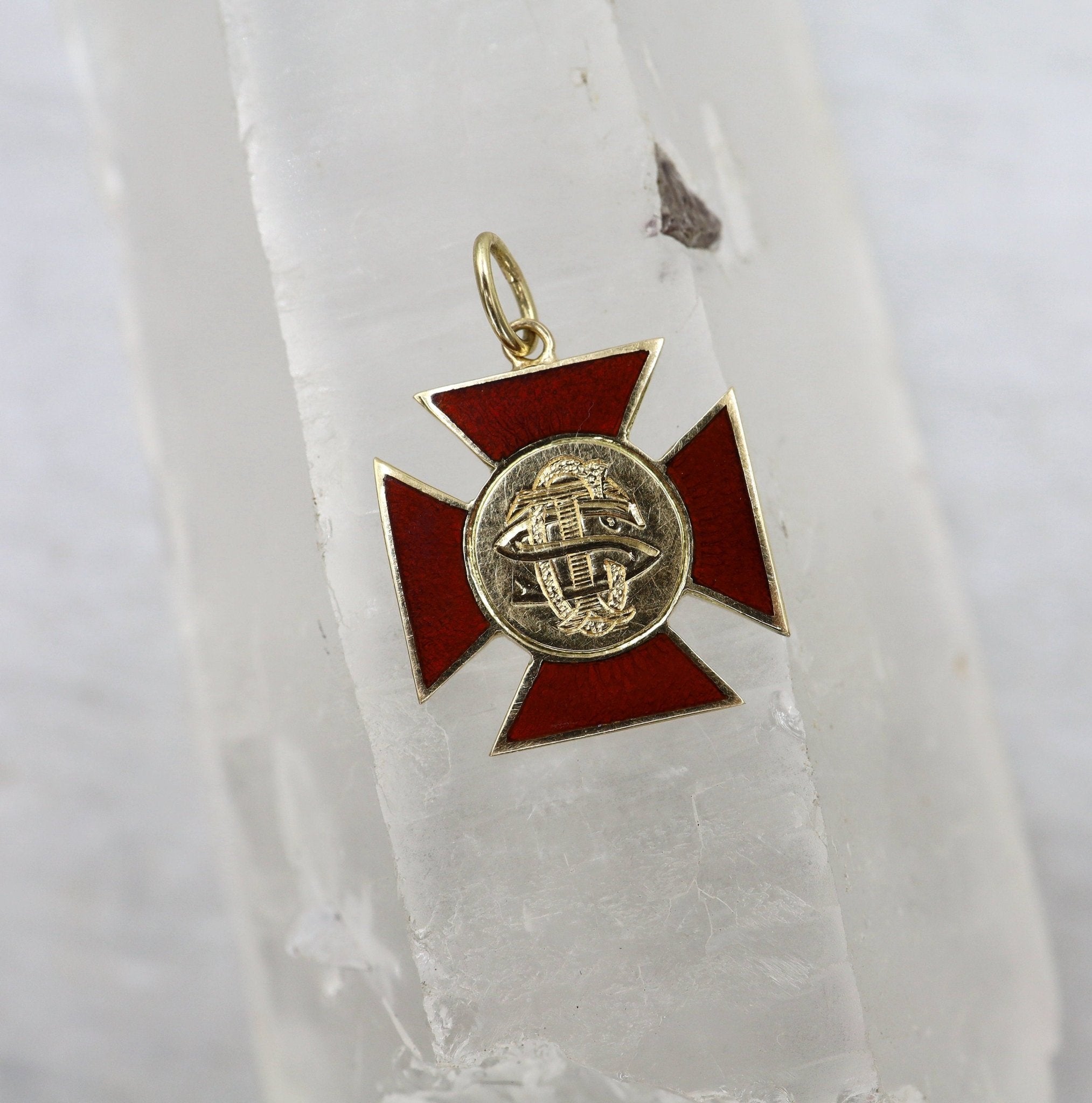 Sorority Pendants 14k Gold Vintage Circa 1940 - Petra Star