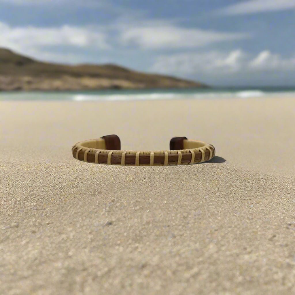 Surf Cuff Bracelet—Walnut (Beachcomber Collection) - Petra Star