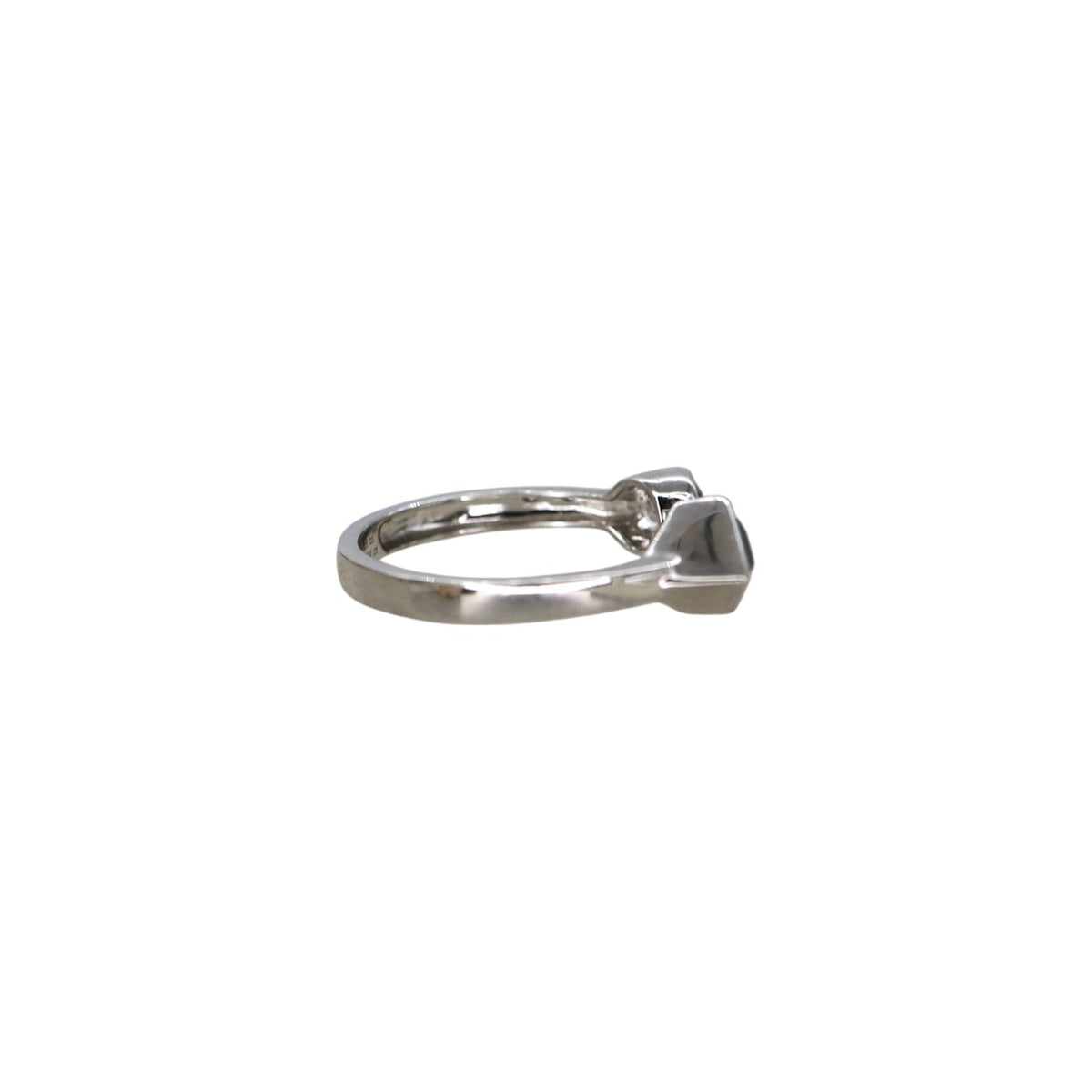 Toi et Moi Salt & Pepper Diamond & Teal Tourmaline Ring in 14k White Gold - Petra Star