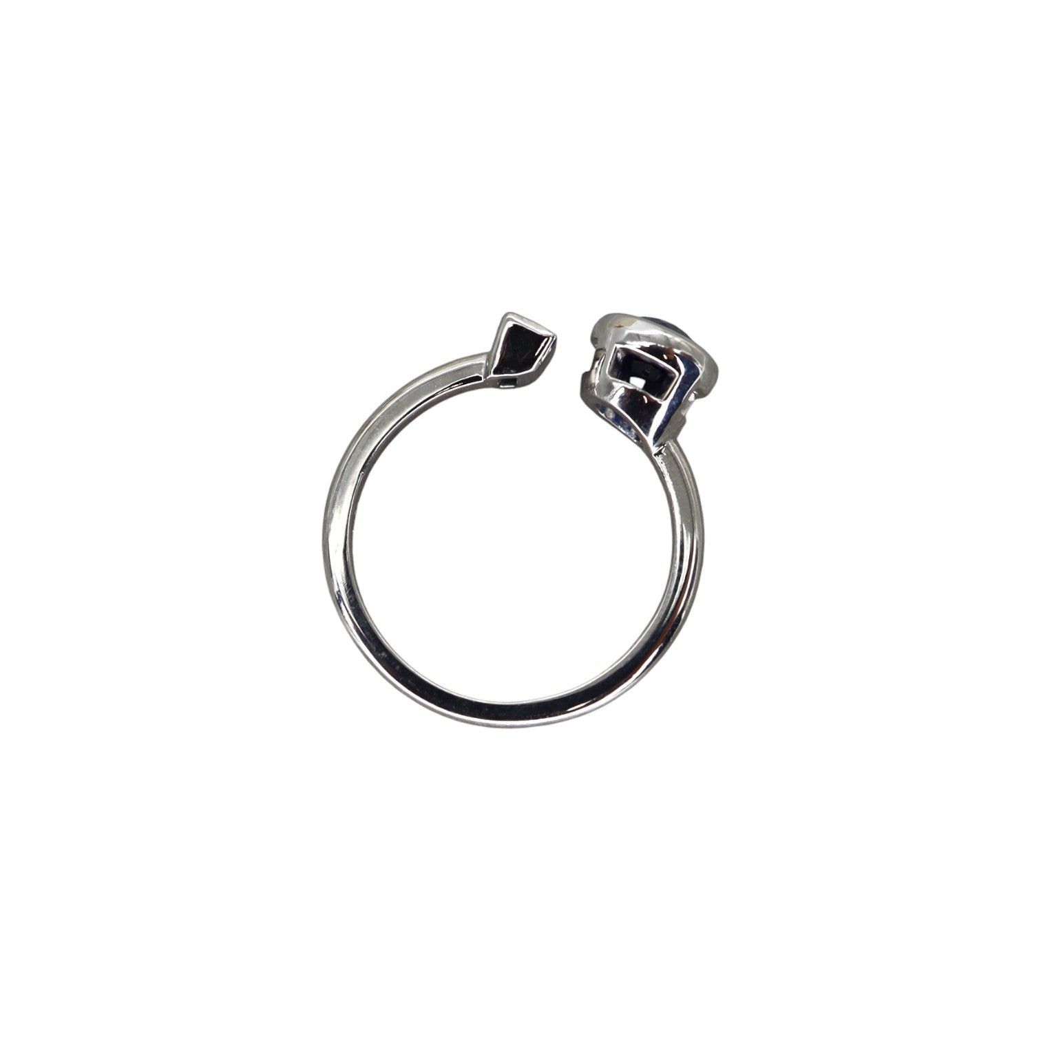 Toi et Moi Sapphire and Diamond Platinum Ring - Petra Star