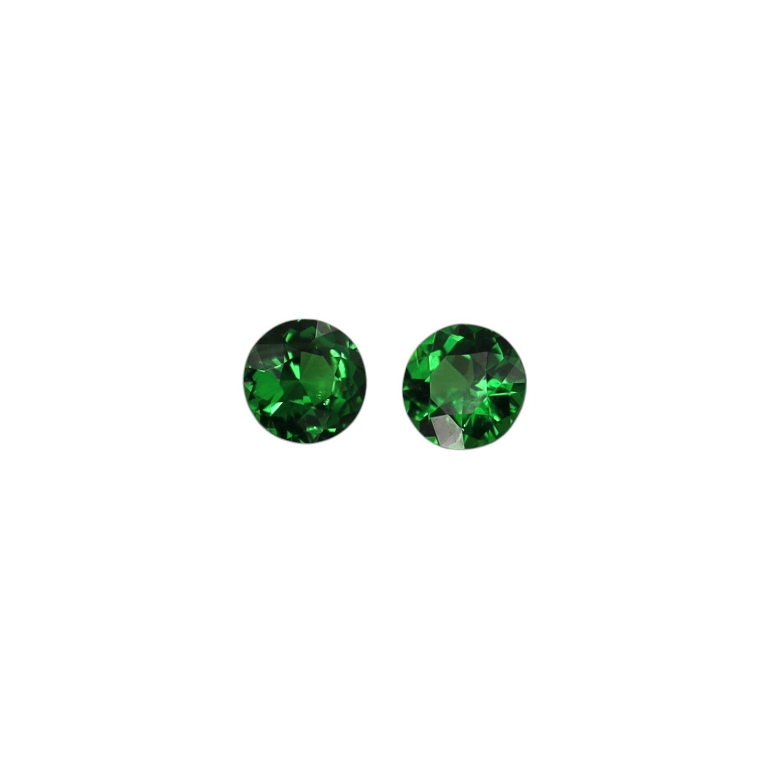 Tsavorite Garnet Threader Earrings in 14k Yellow Gold - Petra Star