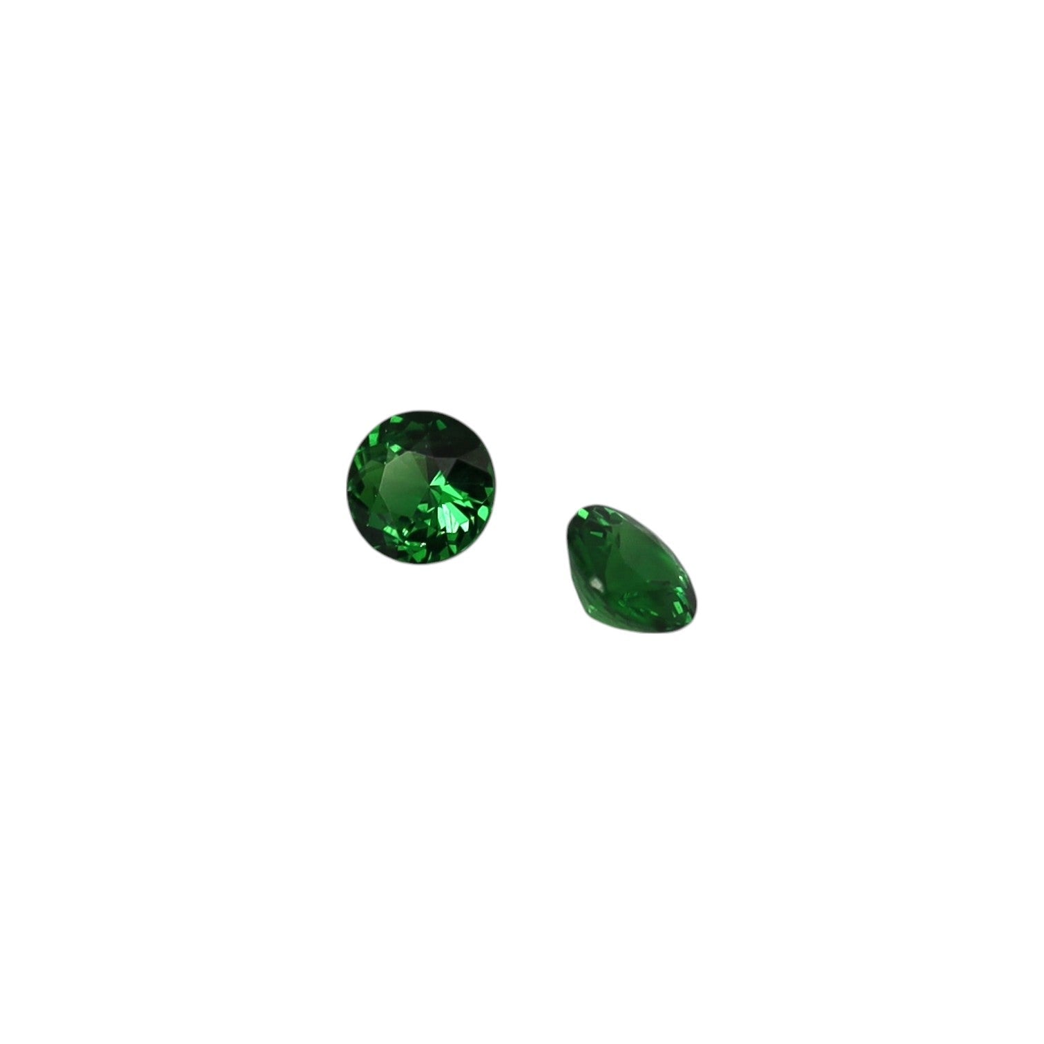 Tsavorite Garnet Threader Earrings in 14k Yellow Gold - Petra Star