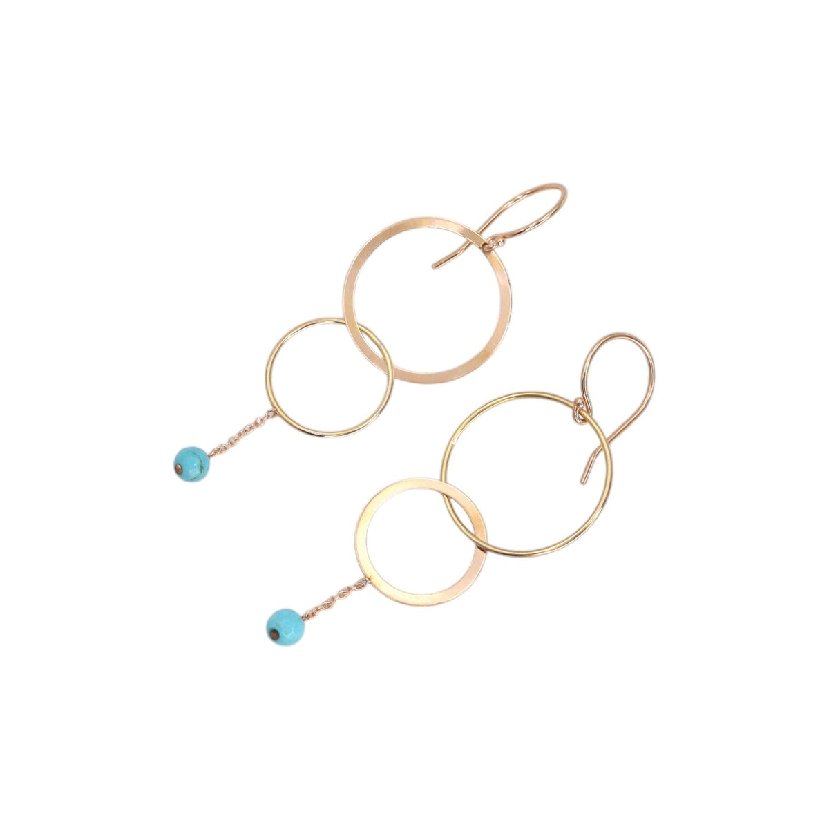 Turquoise Hoop Earrings - Petra Star