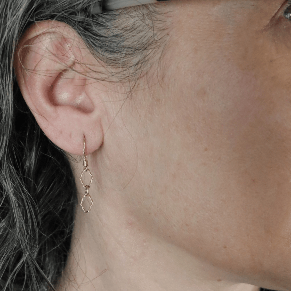 Twisted Rope Earrings in 14k Yellow Gold - Petra Star