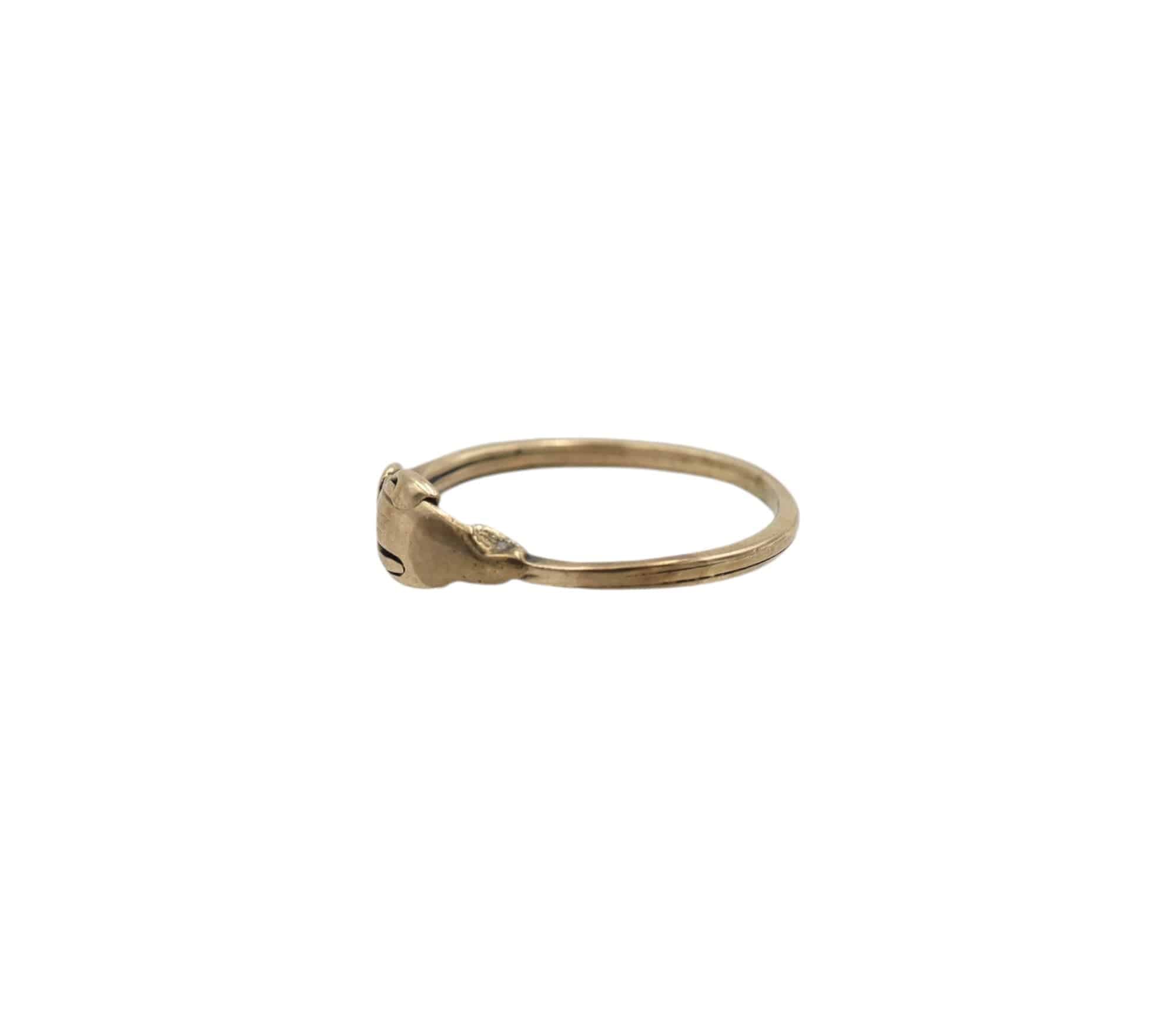Victorian 14k Gold Fede Gimmel Ring - Petra Star