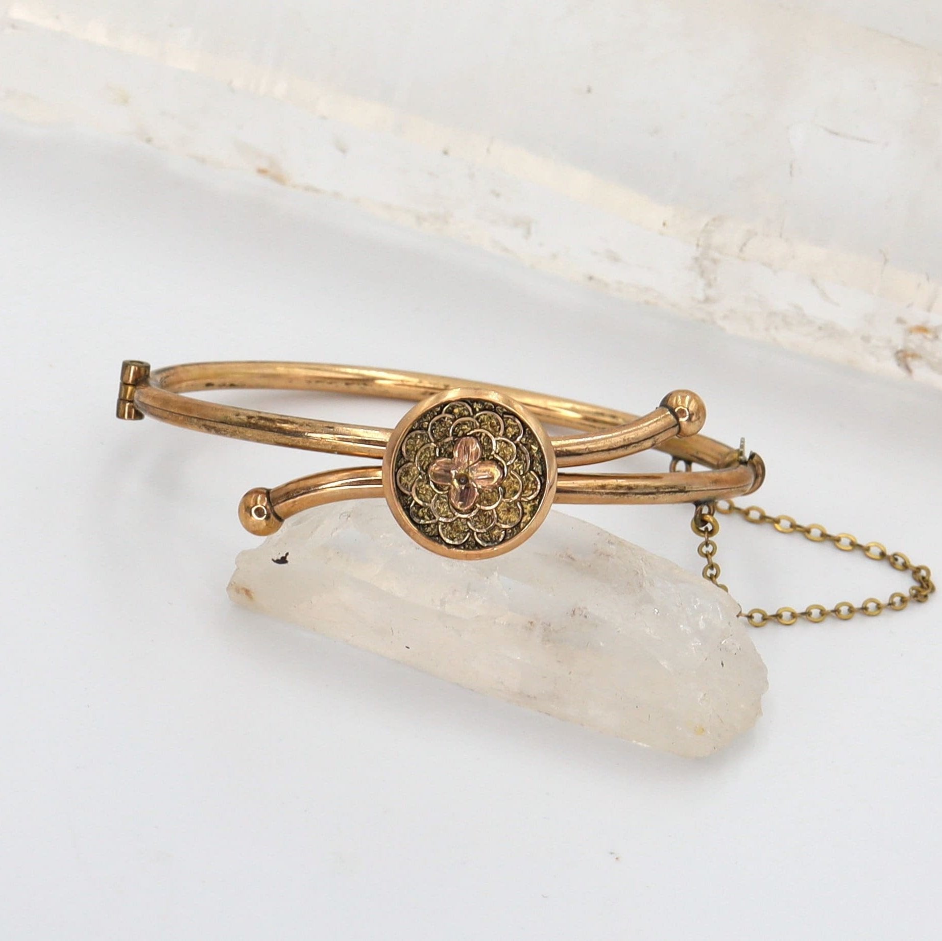 Victorian Bangle Bracelet Gold Filled Bangle Bracelet Childs Size - JL1338 - Petra Star
