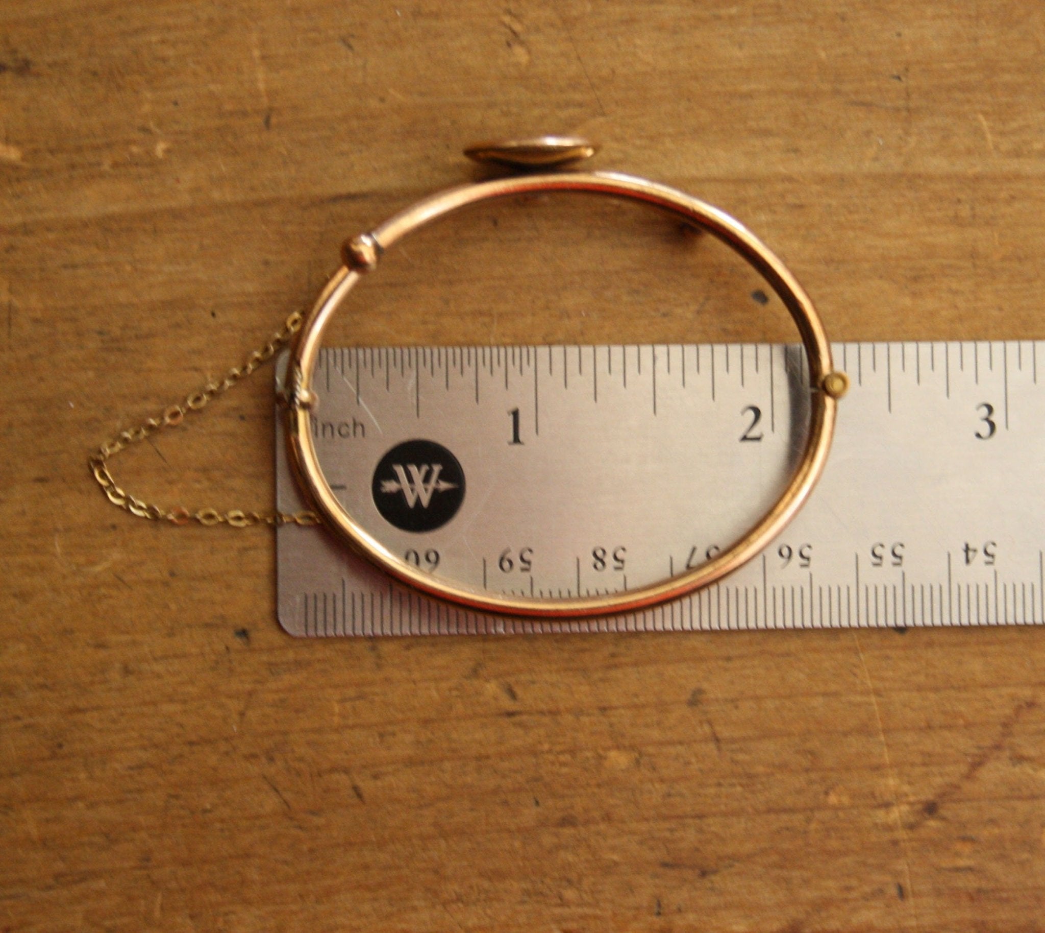 Victorian Bangle Bracelet Gold Filled Bangle Bracelet Childs Size - JL1338 - Petra Star