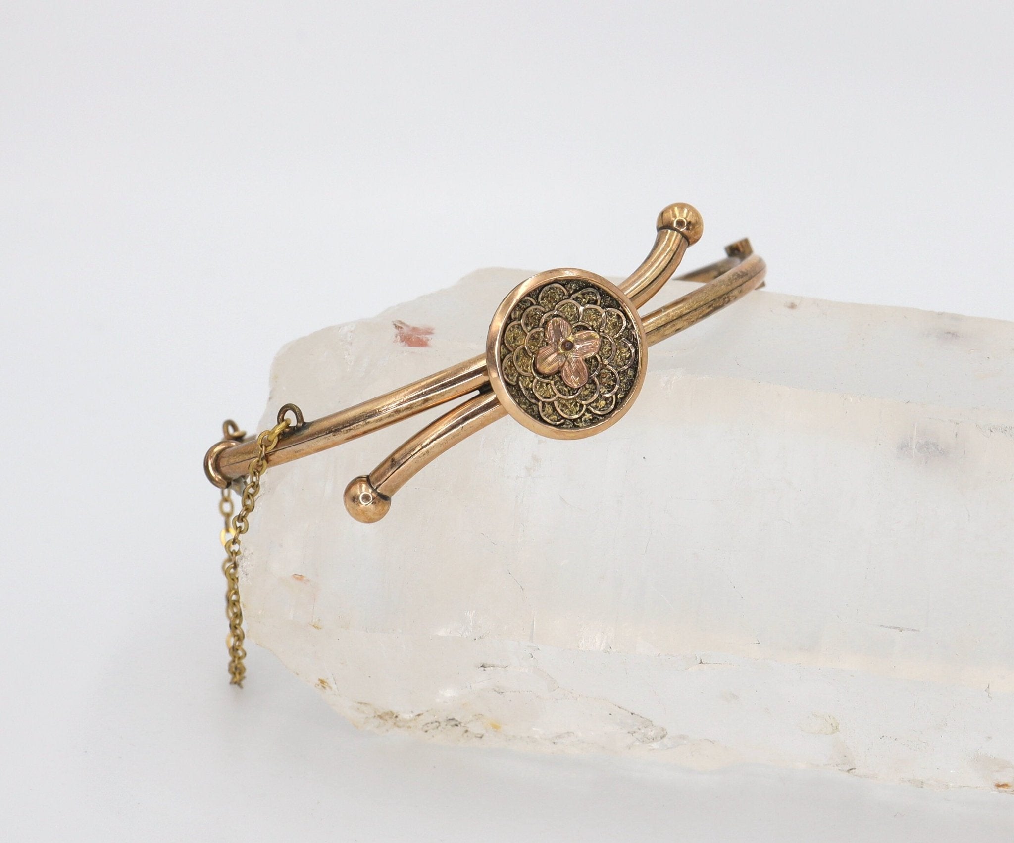 Victorian Bangle Bracelet Gold Filled Bangle Bracelet Childs Size - JL1338 - Petra Star