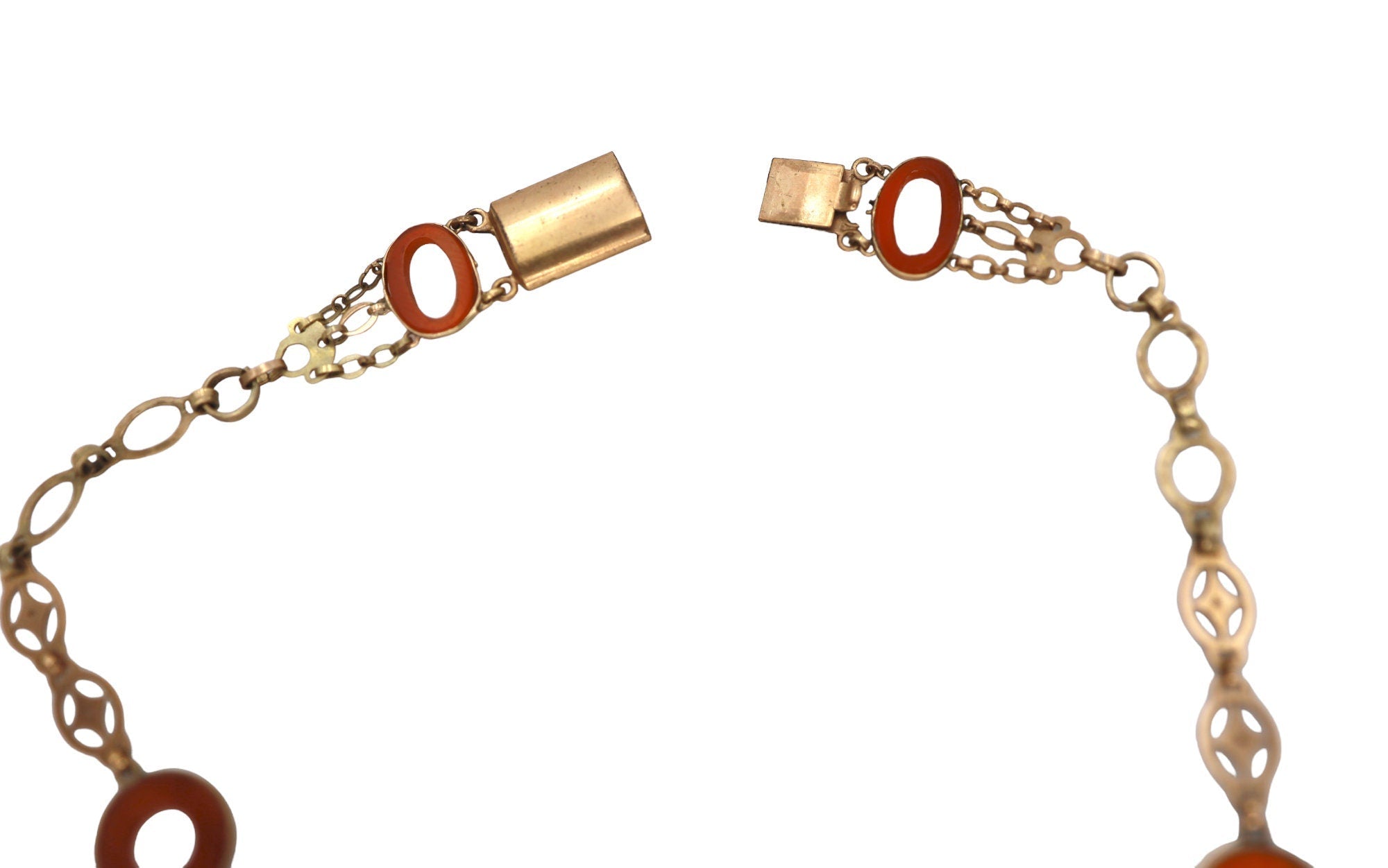 Victorian Carnelian Bib/Festoon Necklace - Petra Star