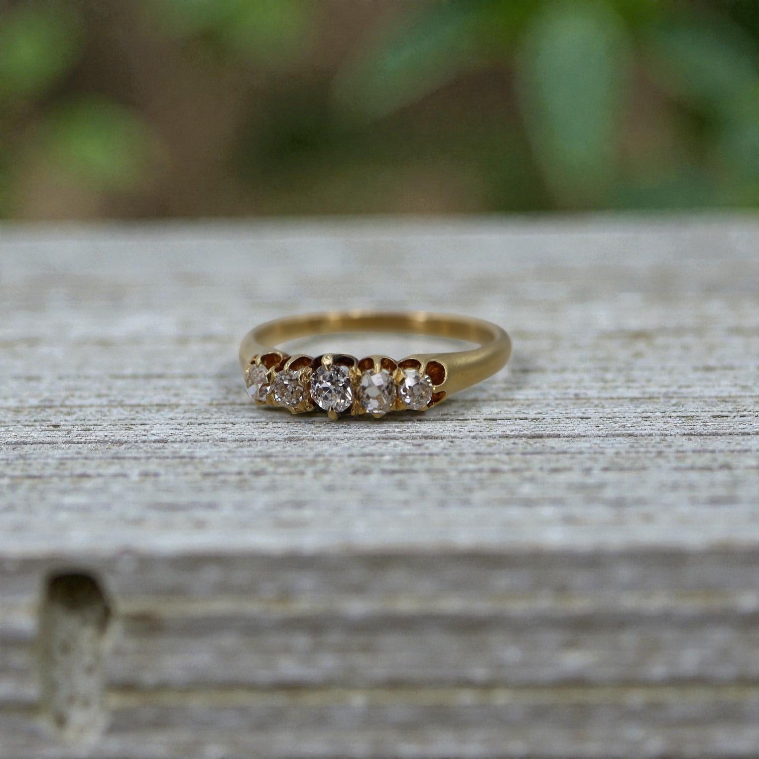 Victorian Five-Stone Diamond Band - Petra Star